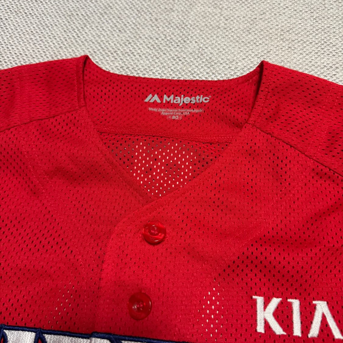 마제스틱 기아 타이거즈 커스텀 크롭 양현종 유니폼 상품이미지3