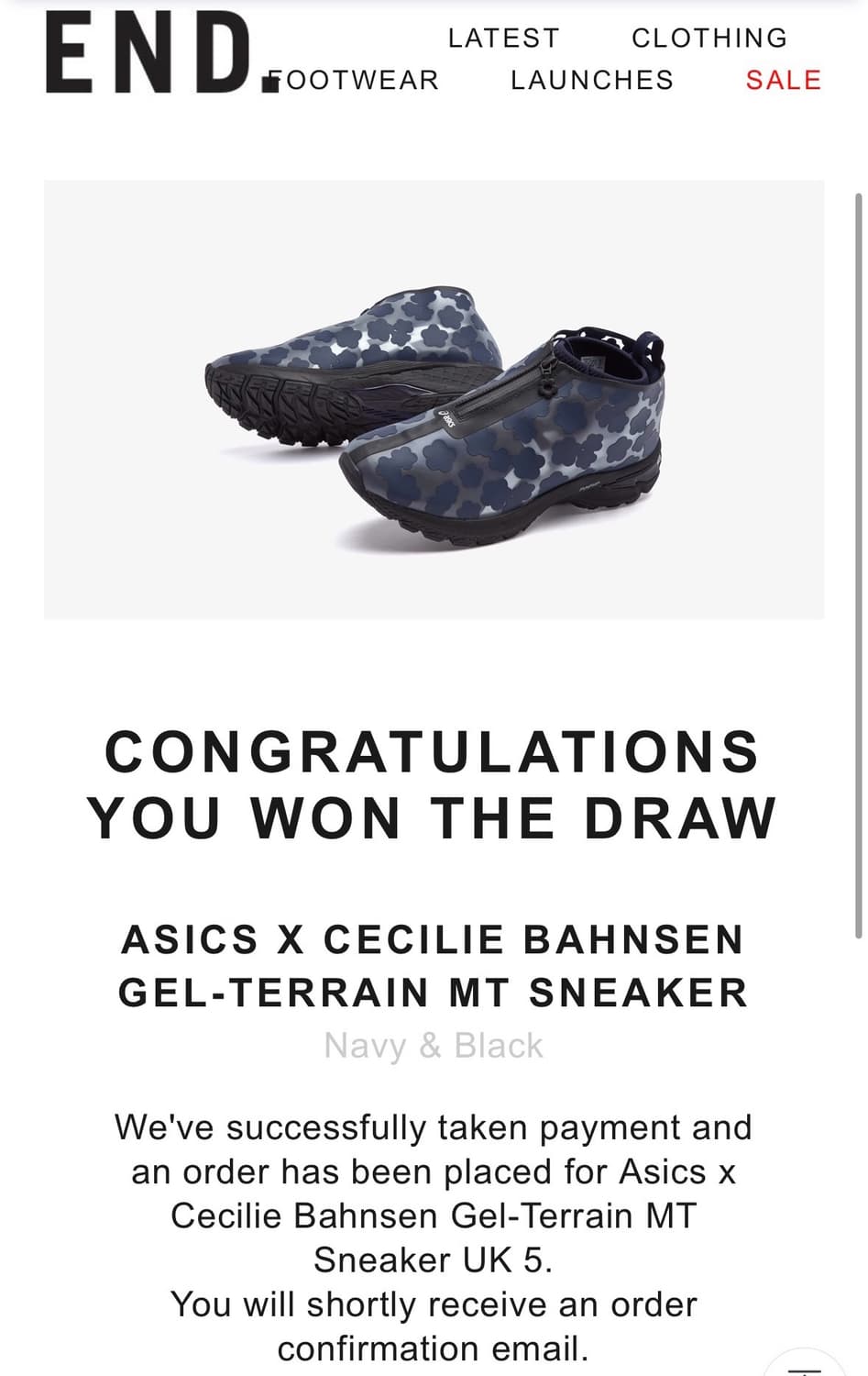 아식스 x 세실리에 반센 젤 터레인 MT 미드나잇 245 상품이미지9