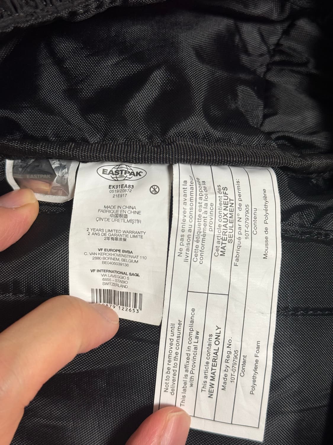 라프시몬스 이스트팩 패디드 루프링 백팩 상품이미지3