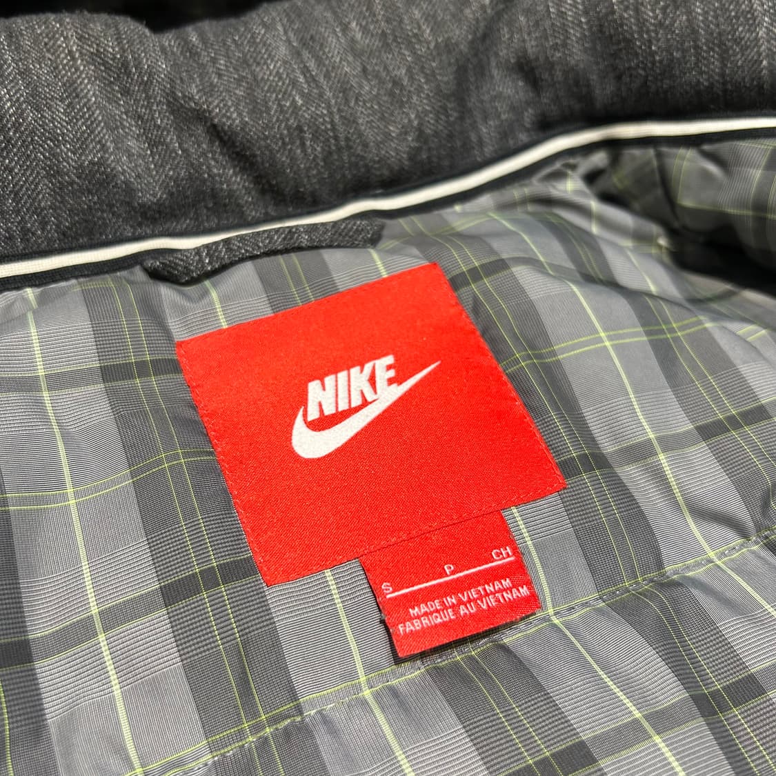 S) 나이키 550 구스다운 패딩 점퍼 모자 탈부착 상품이미지10