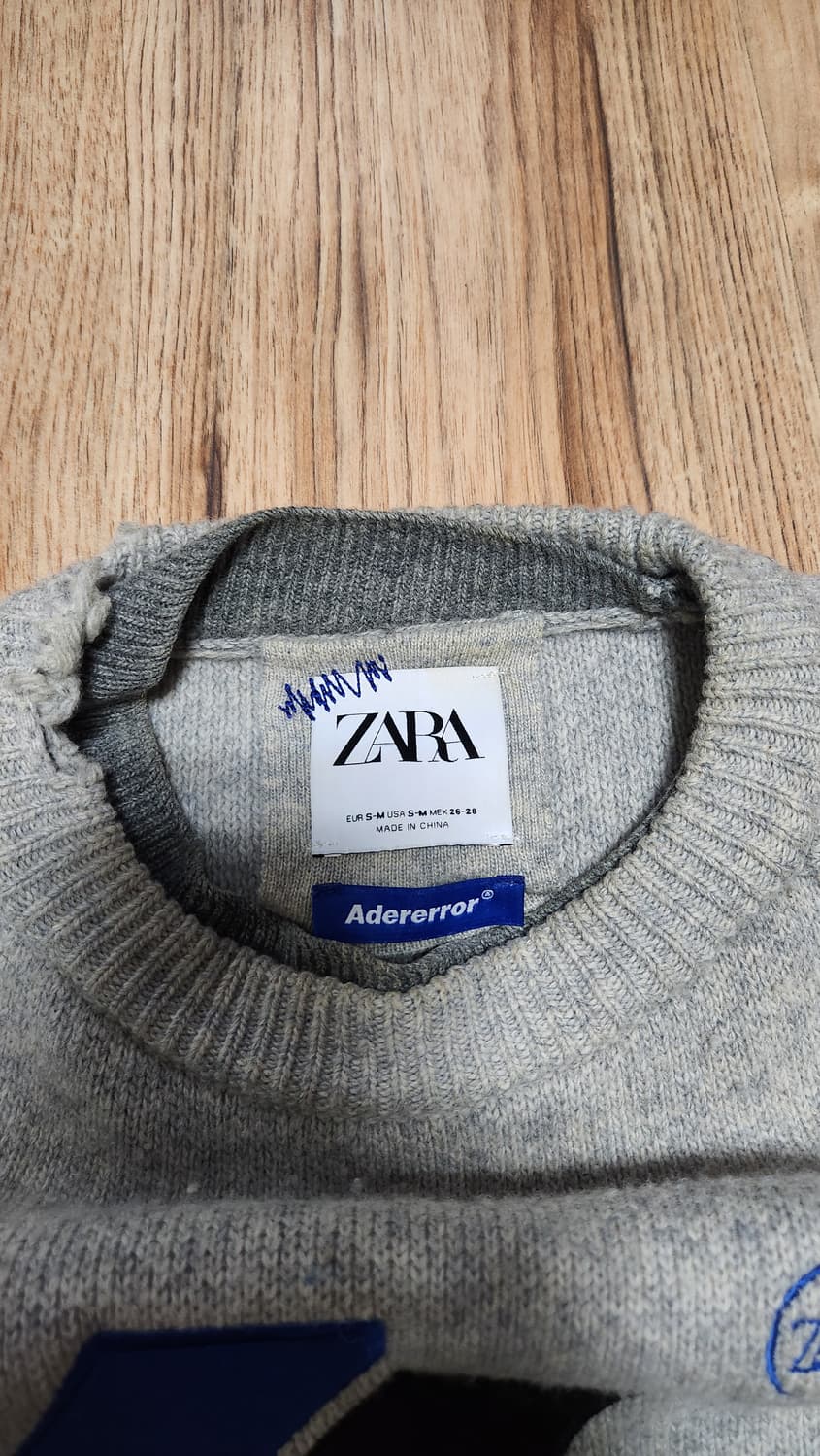 [S-M] 자라 아더에러 오버사이즈 스웨터 긴팔 니트 그레이 회색 맨투맨 상품이미지6