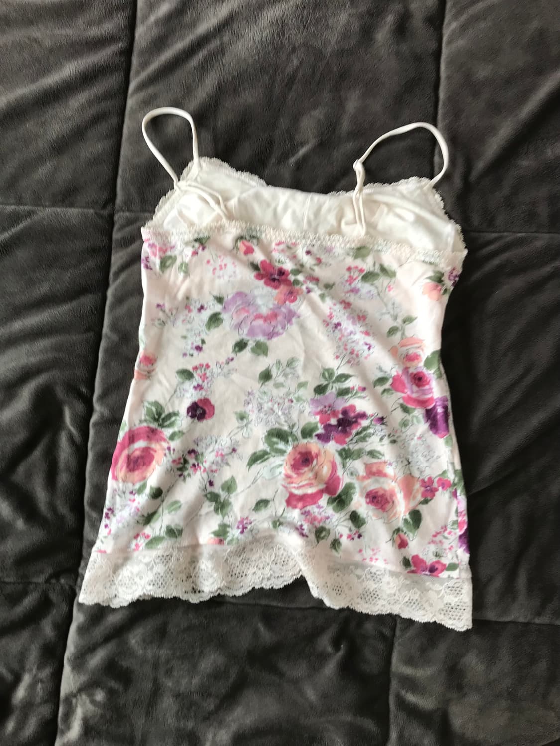 꽃무늬 레이스 나시 상품이미지2