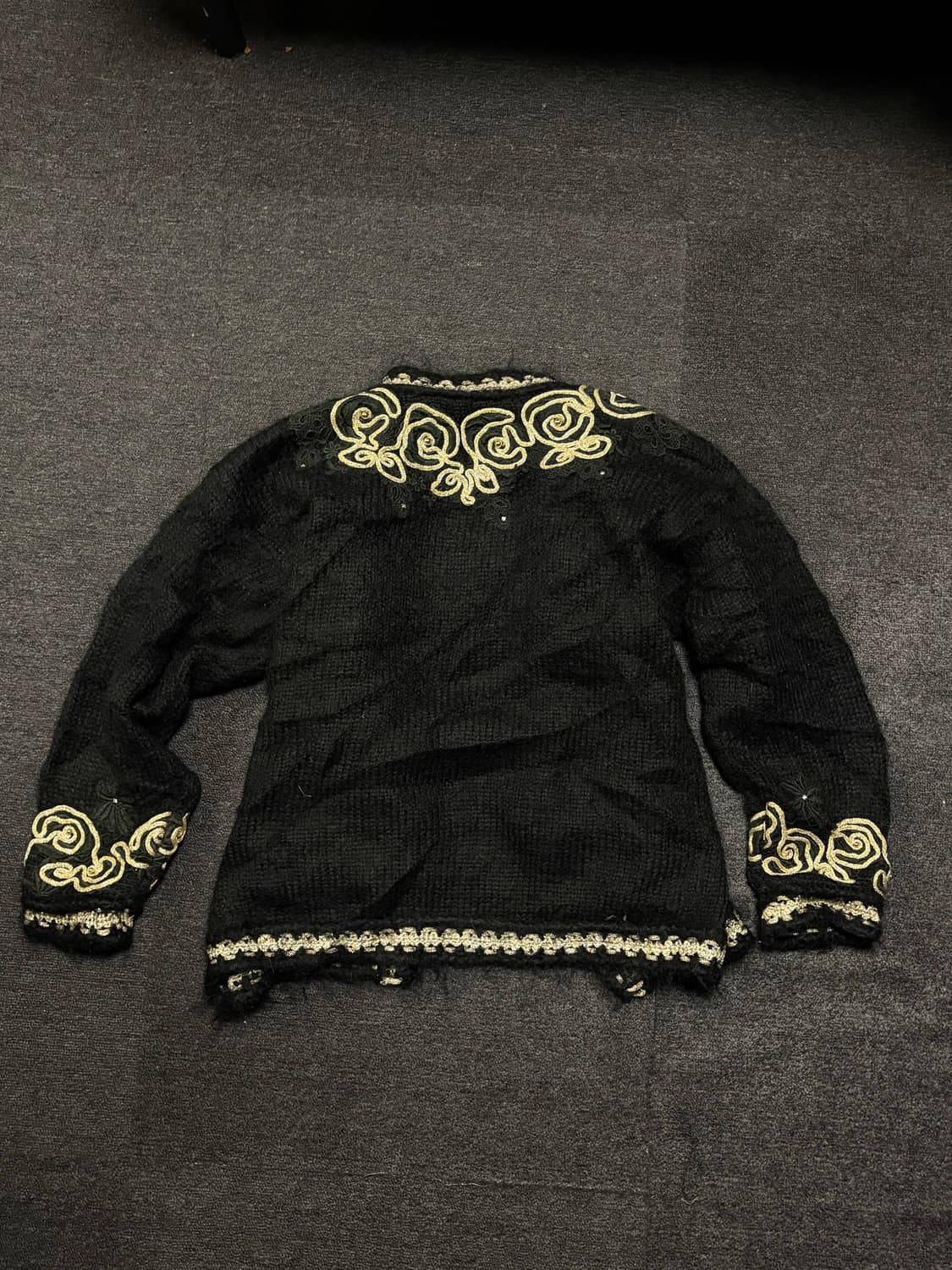 Gold&Black Roses tweed jacket 상품이미지5