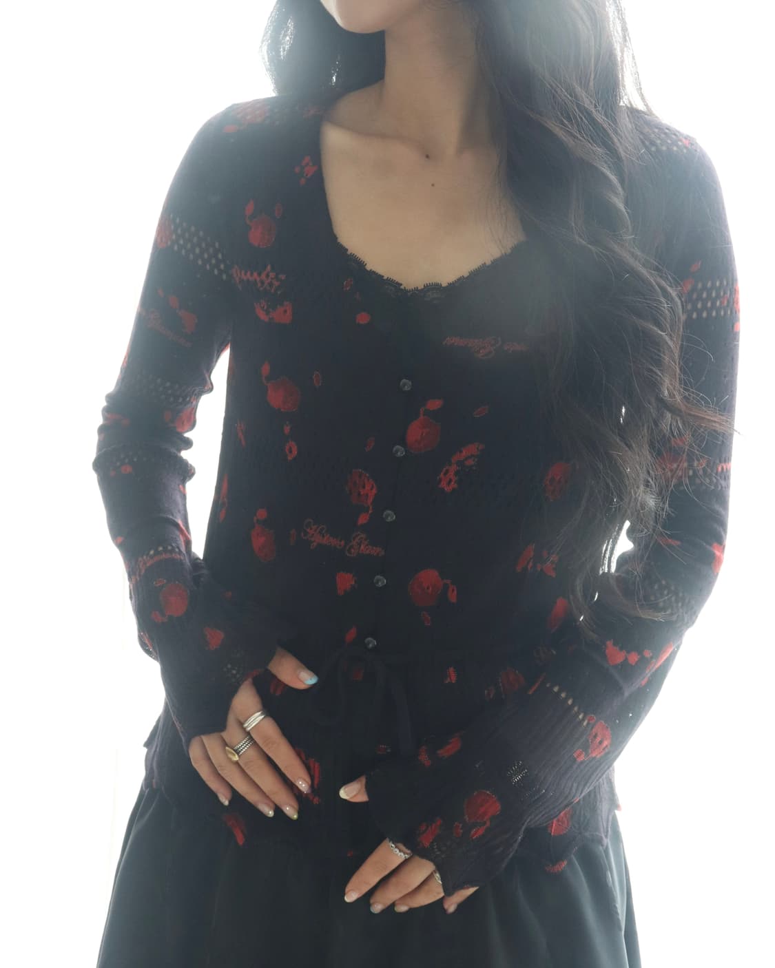 [Hysteric Glamour] Black Apple Cardigan 상품이미지3