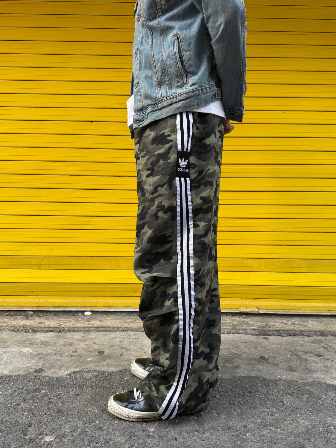 카모플라쥬 삼선줄 커스텀 팬츠 상품이미지2