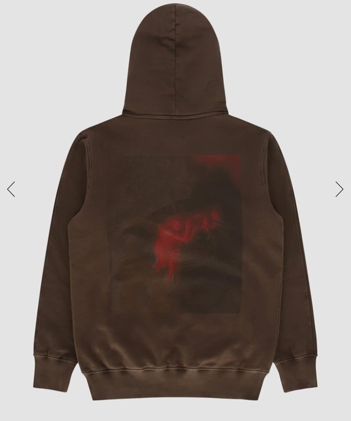 [새상품]Alyx 페인트 프린팅 로고 후드티 L 상품이미지1