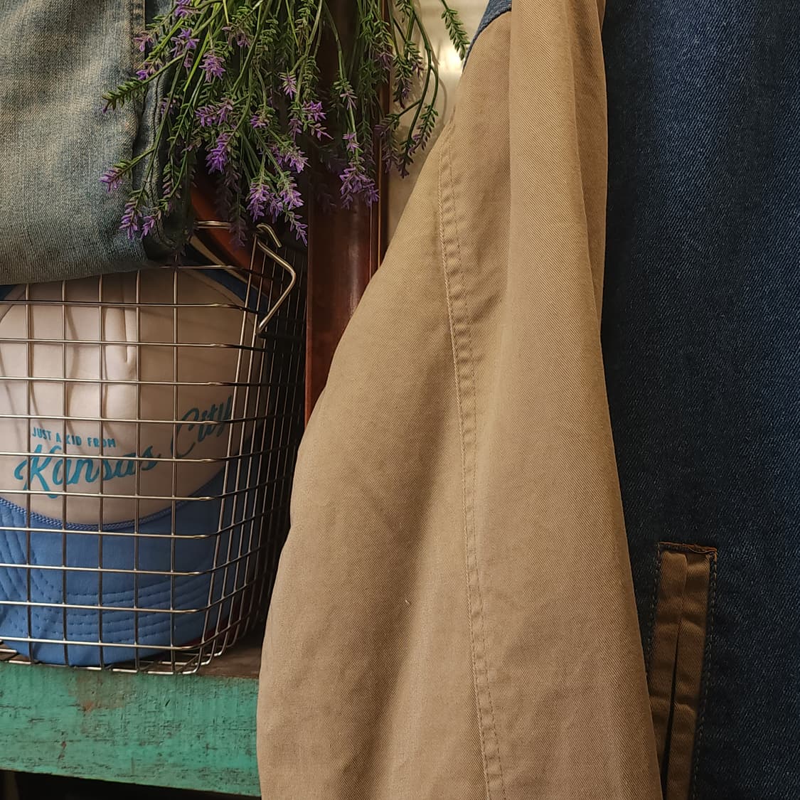 90s 빈티지 데님 바시티 자켓 레터맨 자켓 L 상품이미지6