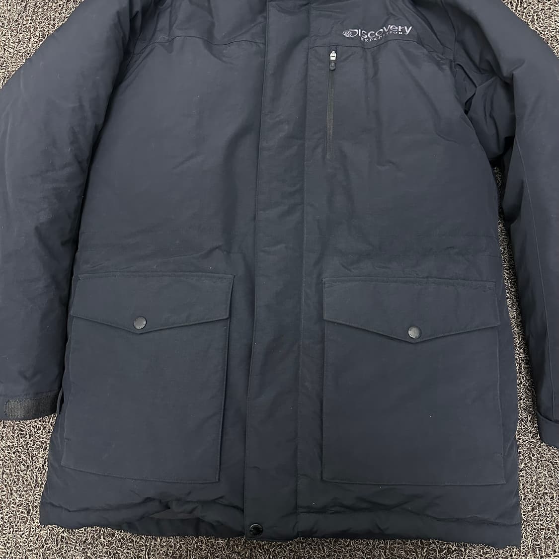 디스커버리 덕다운 롱패딩 점퍼 블랙 100(L) 상품이미지3