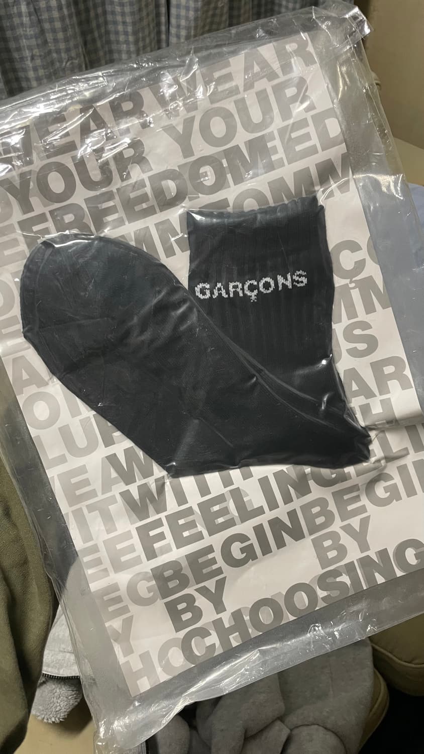 꼼데가르송 옴므 플러스 25aw 양말 상품이미지1