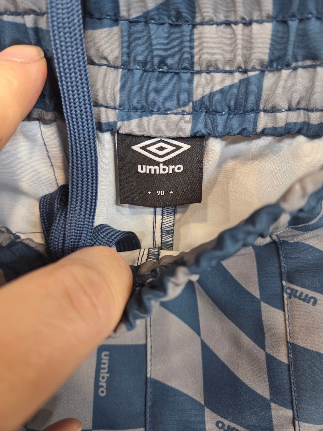 엄브로 린넨 라이크 체크 셔츠반팔 4부반바지 세트 xll 상품이미지5