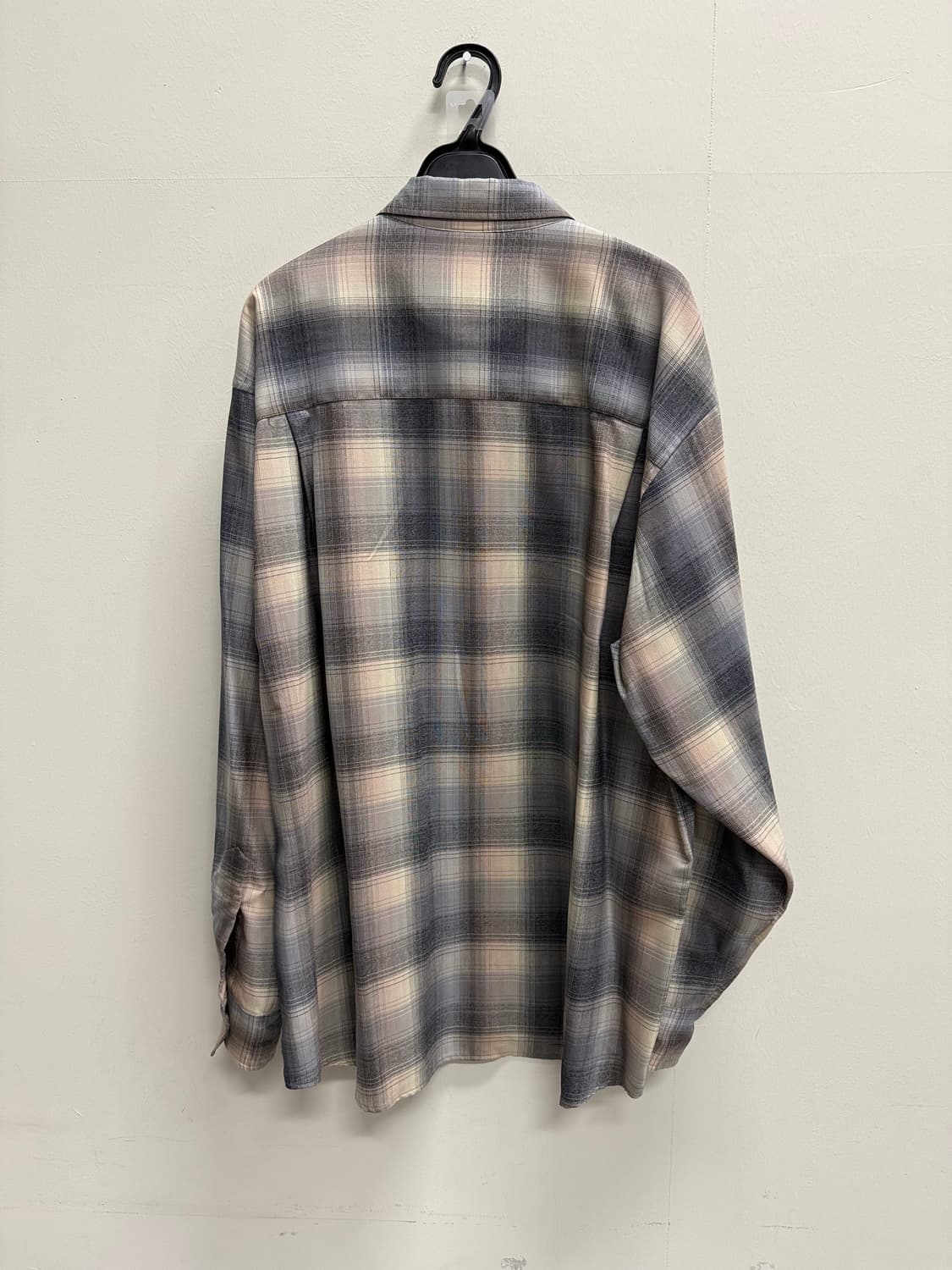 오라리 슈퍼 라이트 울 체크 셔츠 베이지 블루 체크 - 24AW 상품이미지4