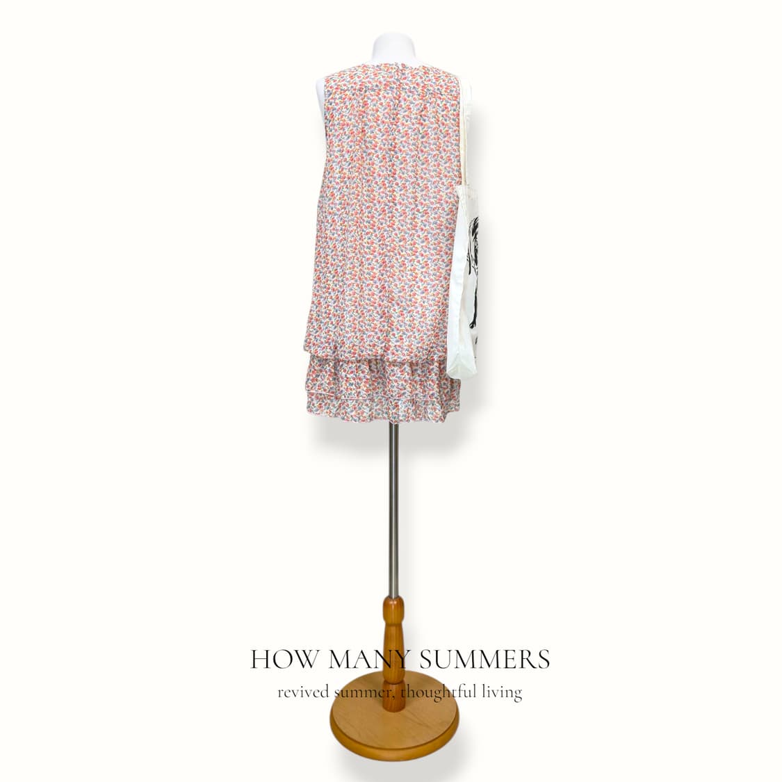 엔젤러브 잔꽃 캉캉 미니 원피스 160 화이트 나시 튜닉 플라워 상품이미지3