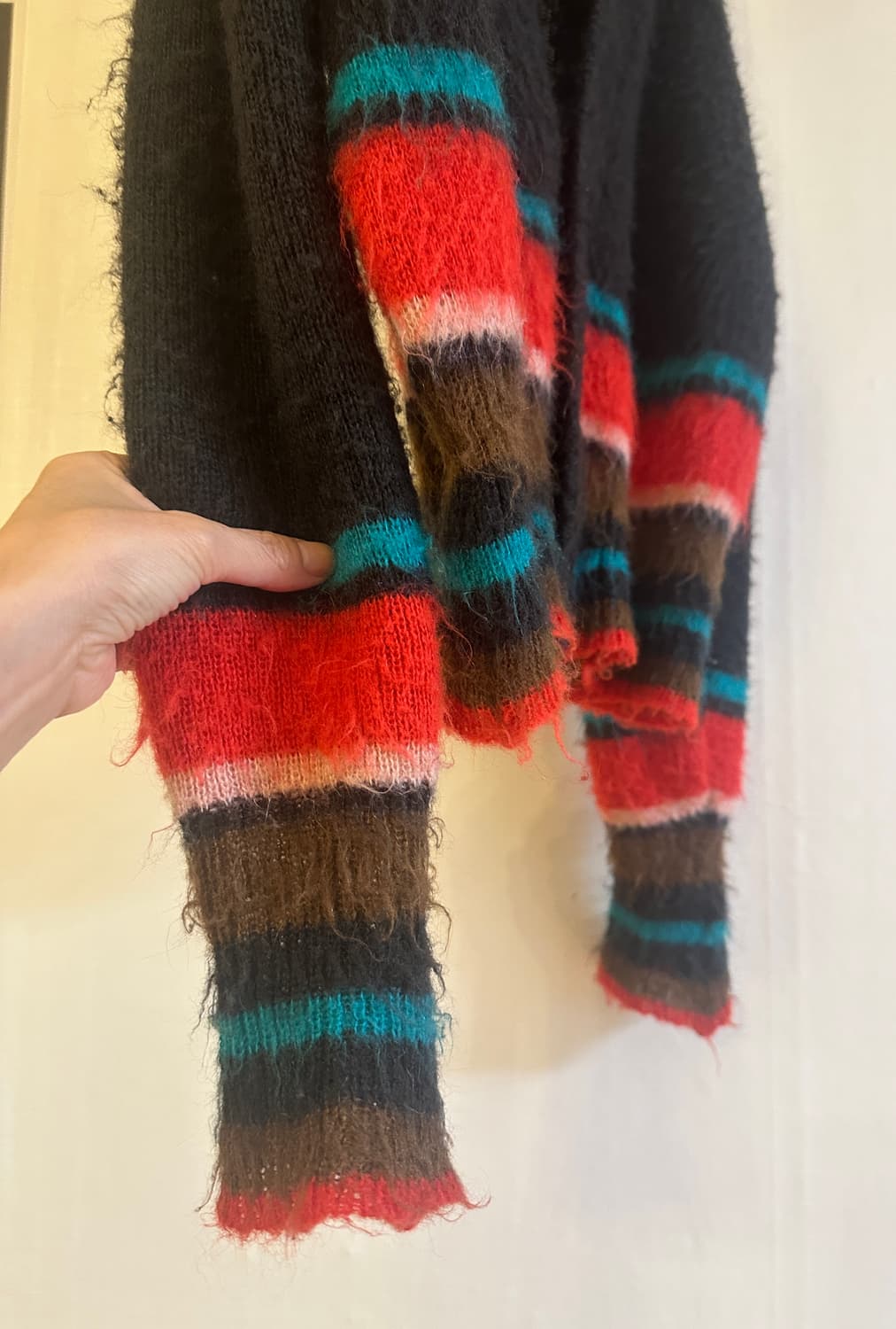 에드워드커밍 스트라이프 모헤어 가디건 (2size) 상품이미지4