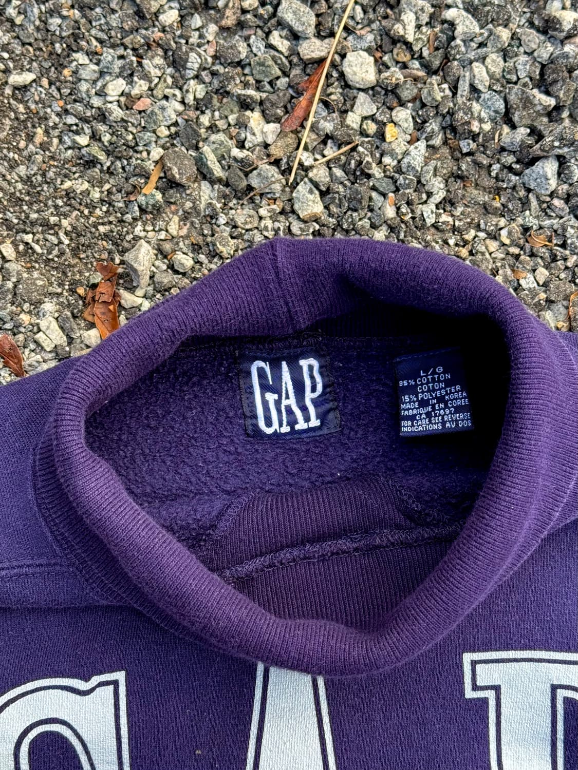 90s 올드 갭 빈티지 터틀넥 스웻셔츠 상품이미지5