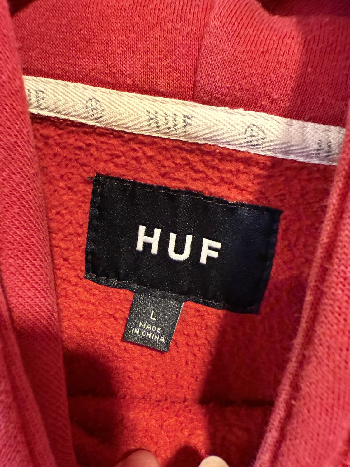 허프 레드 후드티 상품이미지2