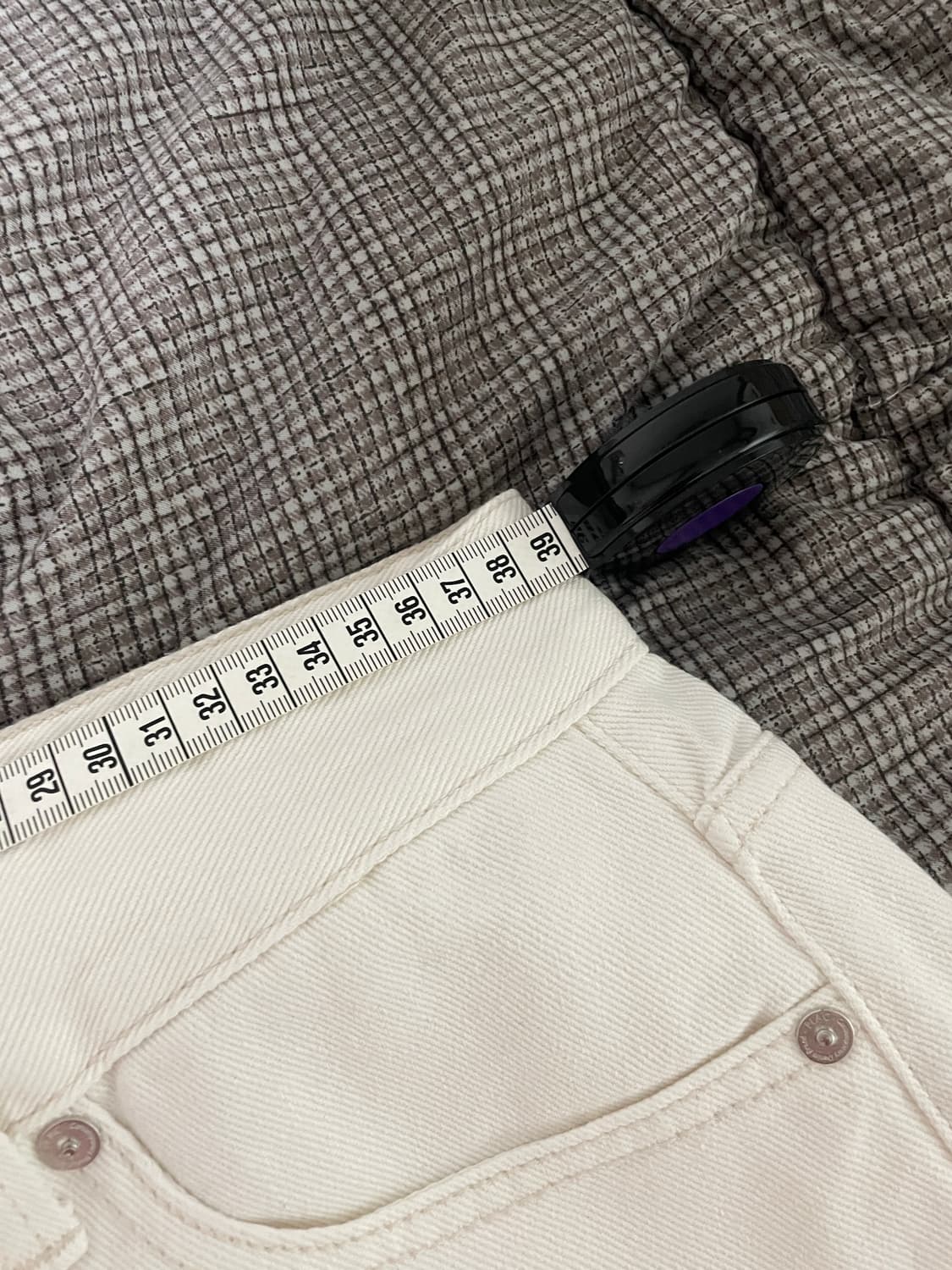 PLAC 플랙 화이트 데님 팬츠 29 새상품 상품이미지5