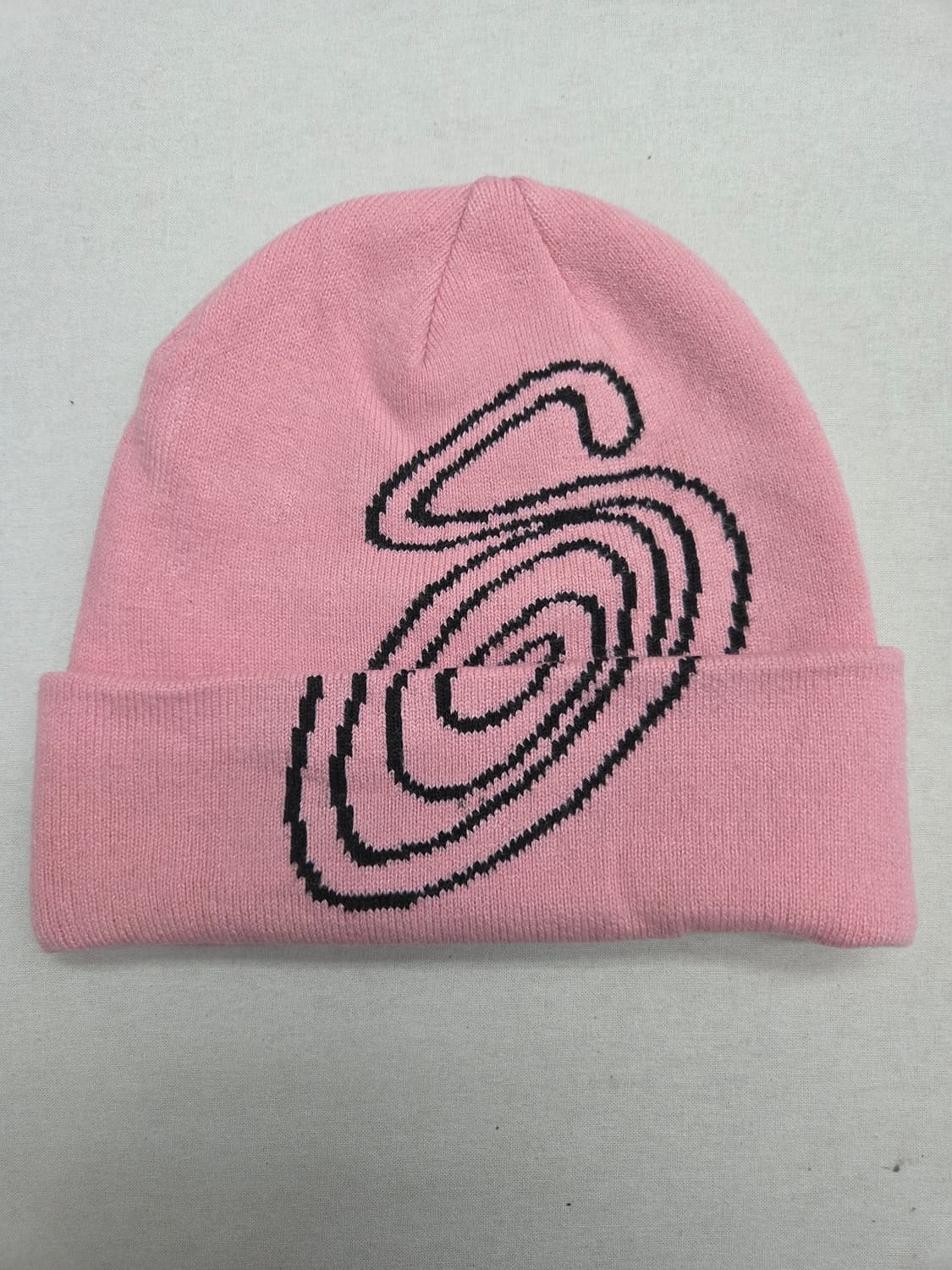 스투시 스월 S 커프 비니 핑크 상품이미지1