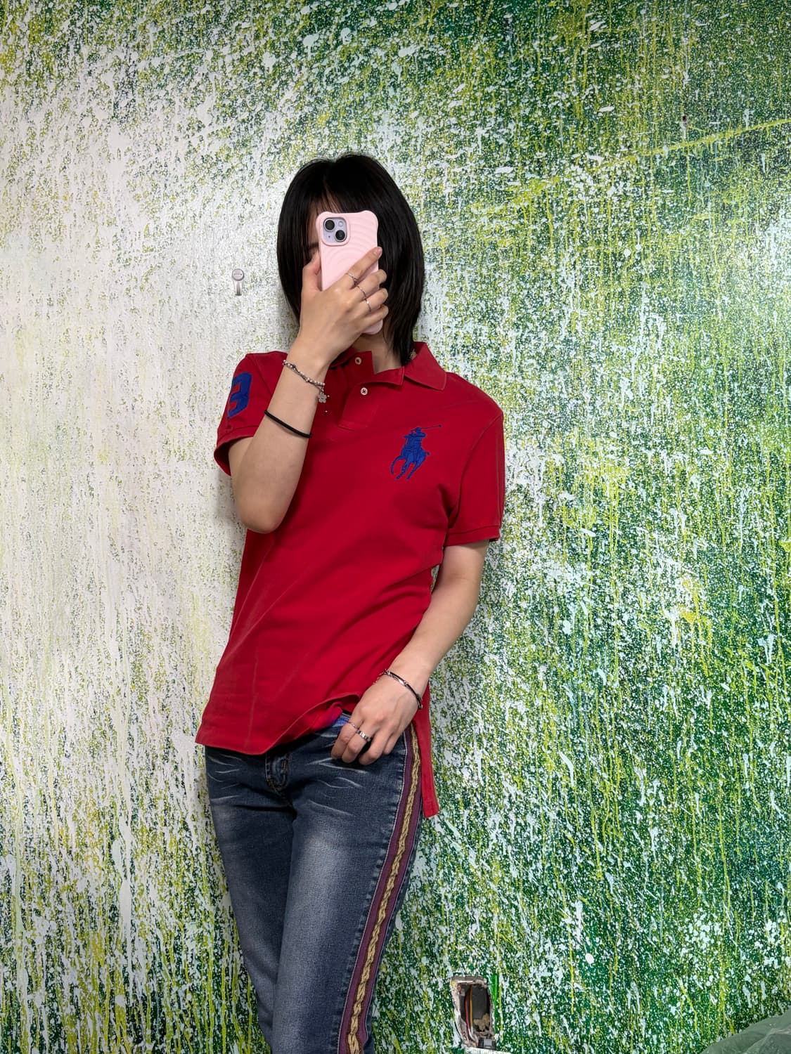 폴로 빅포니 치프키프 레드 반팔 카라 티셔츠 S 상품이미지2