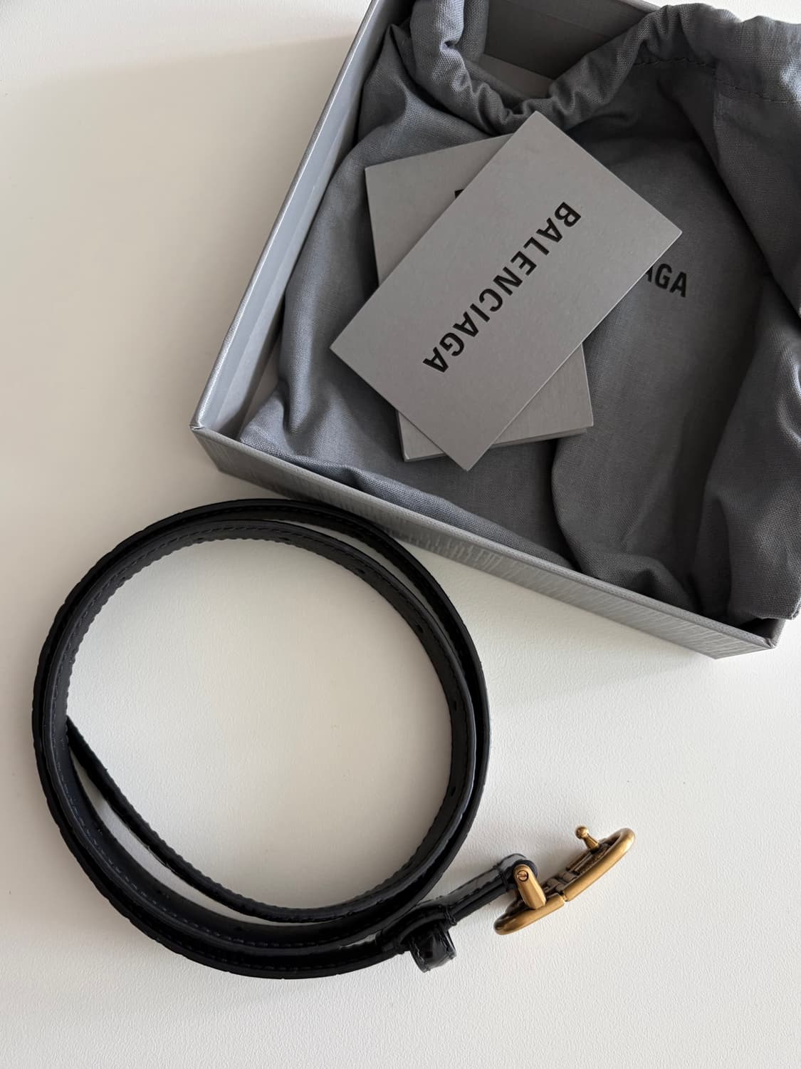 발렌시아가 BB 금장 벨트 상품이미지3