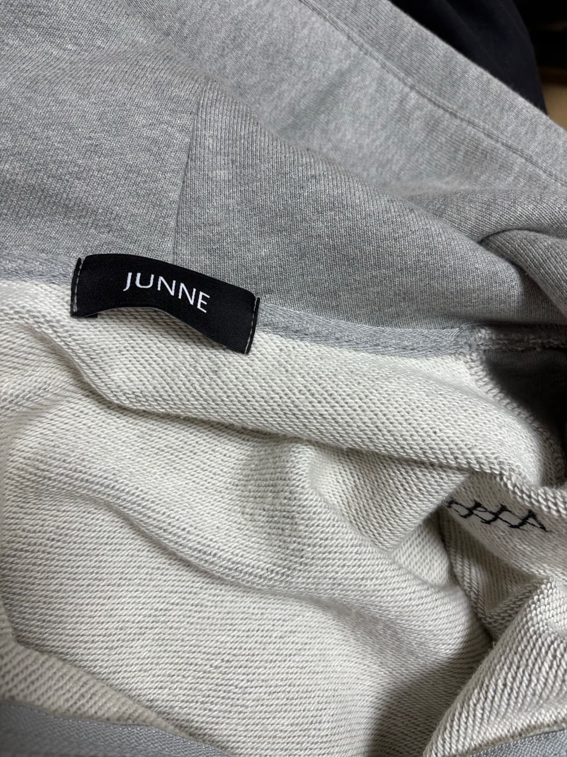 준느 JUNNE T21 front logo 후드집업 gray L 상품이미지4