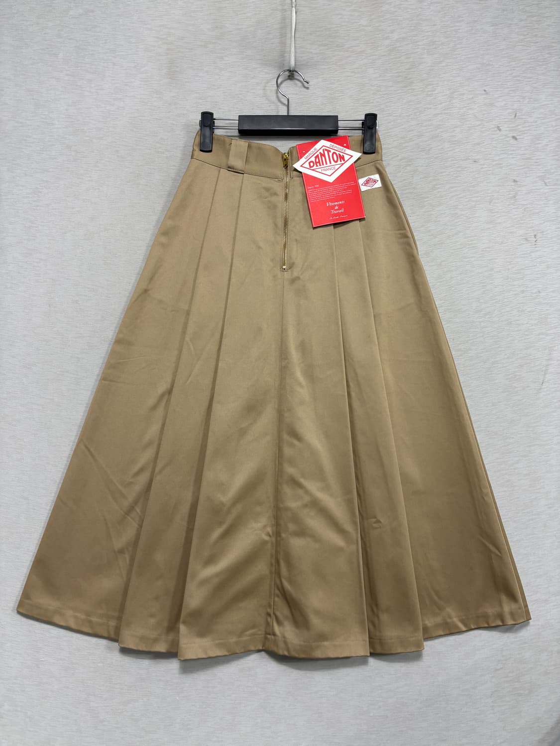 단톤 코튼 플리츠 롱스커트 상품이미지4