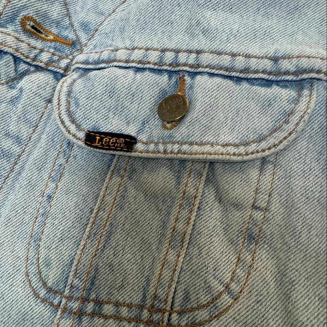 Vintage 70s Lee 클래식 데님 트러커 자켓 상품이미지3