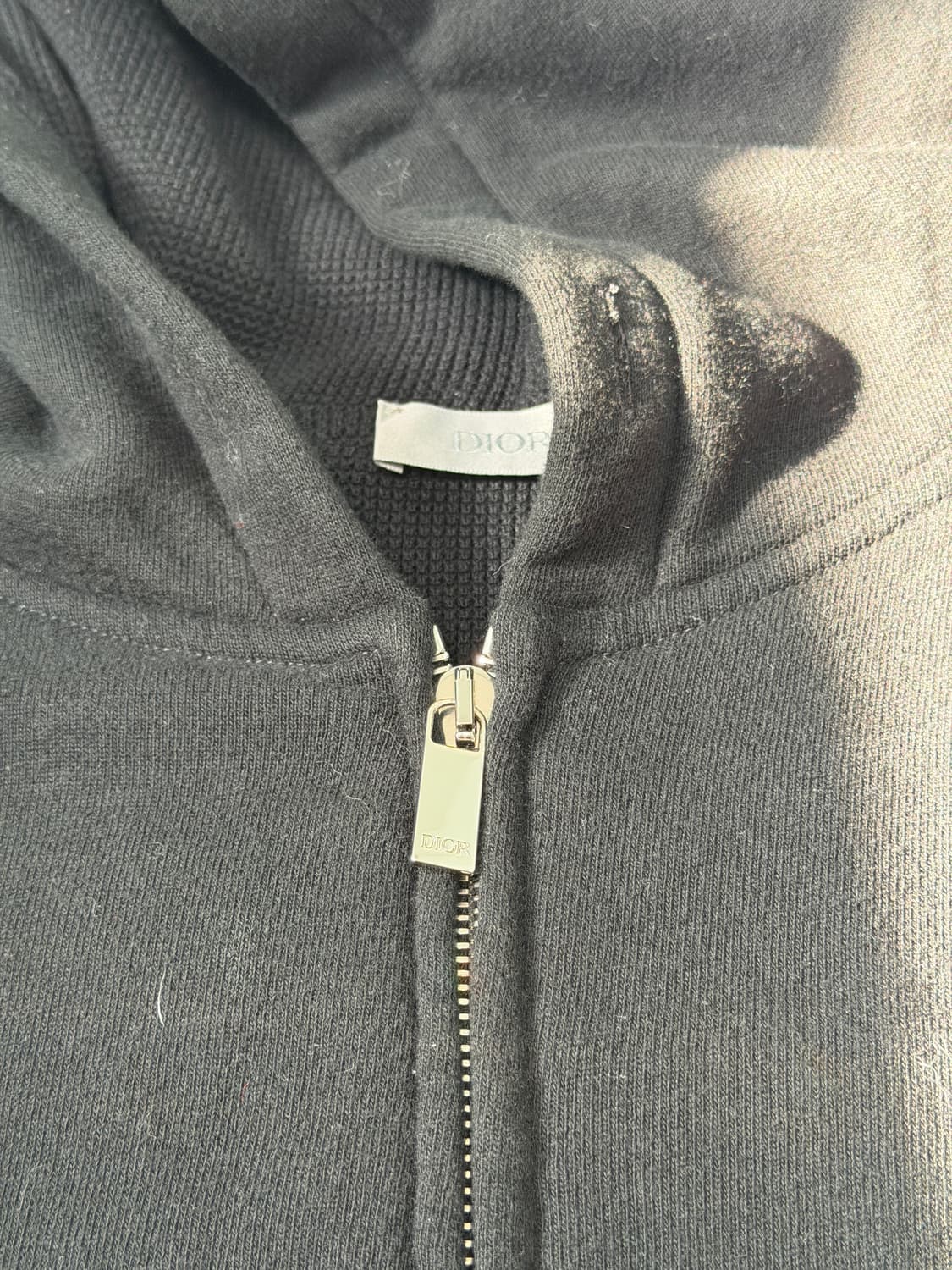 디올 꾸뛰르 헤비웨이트 후드집업 XL 한글택 상품이미지2