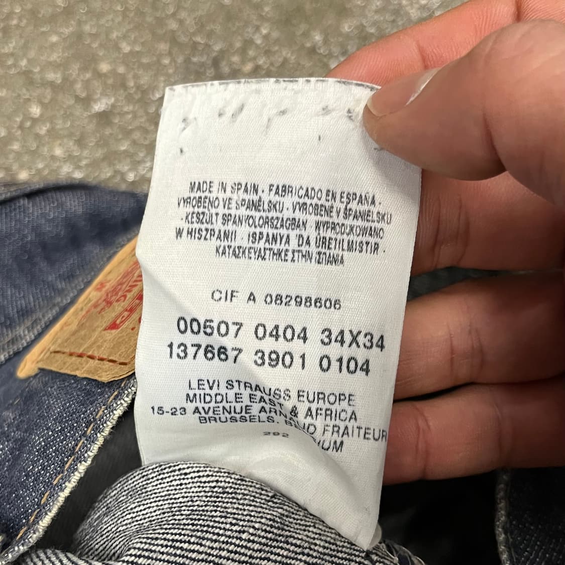 00s 리바이스507 슬림 부츠컷 (34“) 상품이미지6