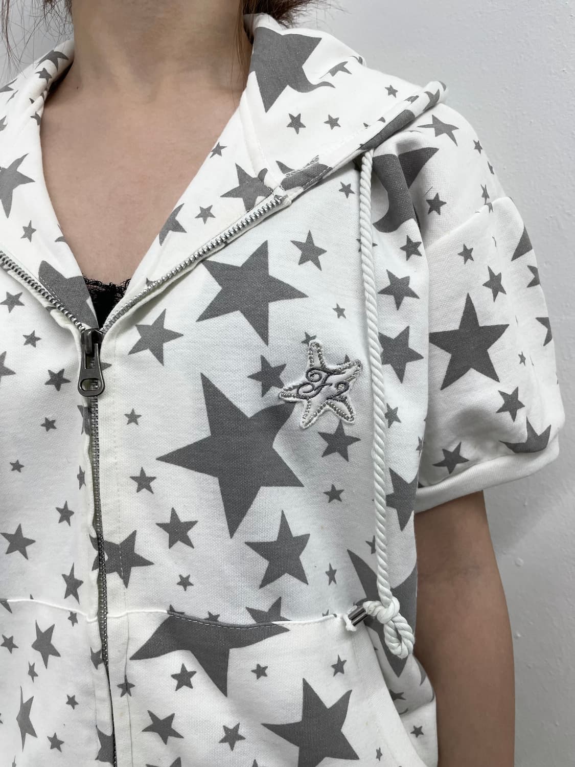 y2k 스타 하프 집업 상품이미지4