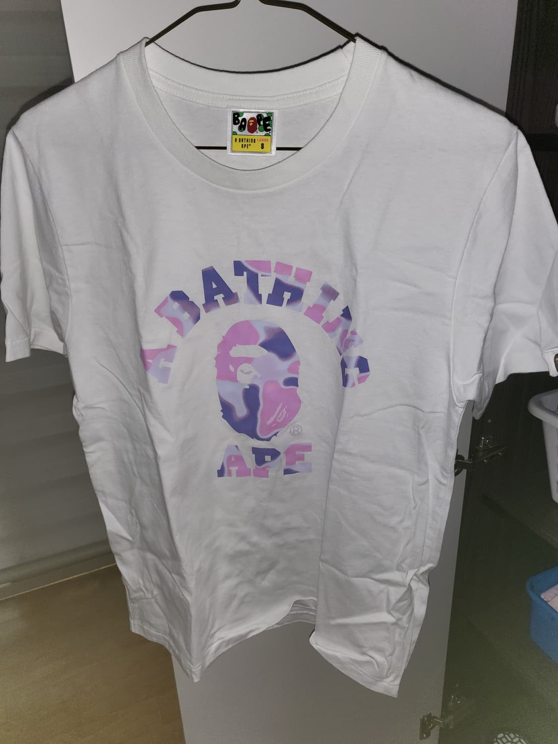 베이프 카모 리퀴드 반팔 티셔츠 여성 상품이미지1