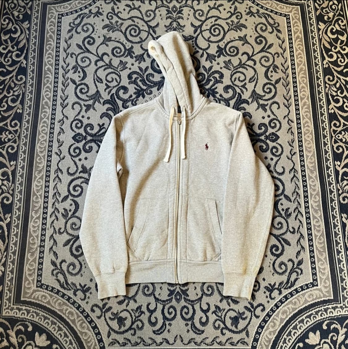 "급처" 폴로 랄프로렌 레드 포니 그레이 후드집업 상품이미지1