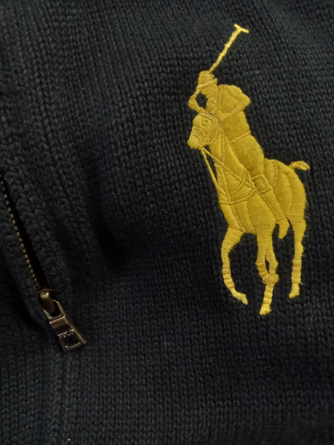 폴로 POLO 빅포니 니트 여자 후드집업 90/S 상품이미지3