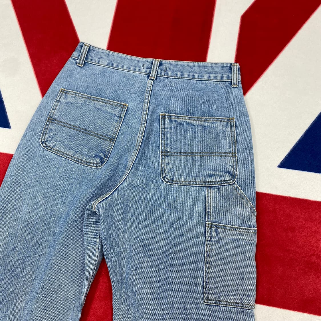 빈티지 더블니 데님팬츠 M 상품이미지4