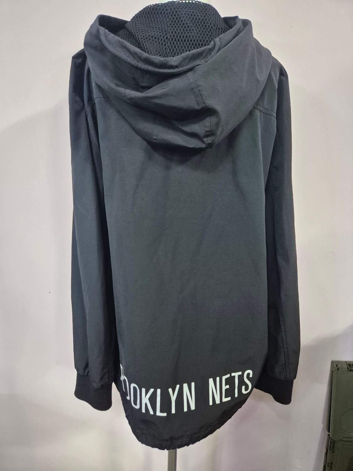 NBA. 브루클린 네츠 후드 바람막이 아노락 블랙 상품이미지2