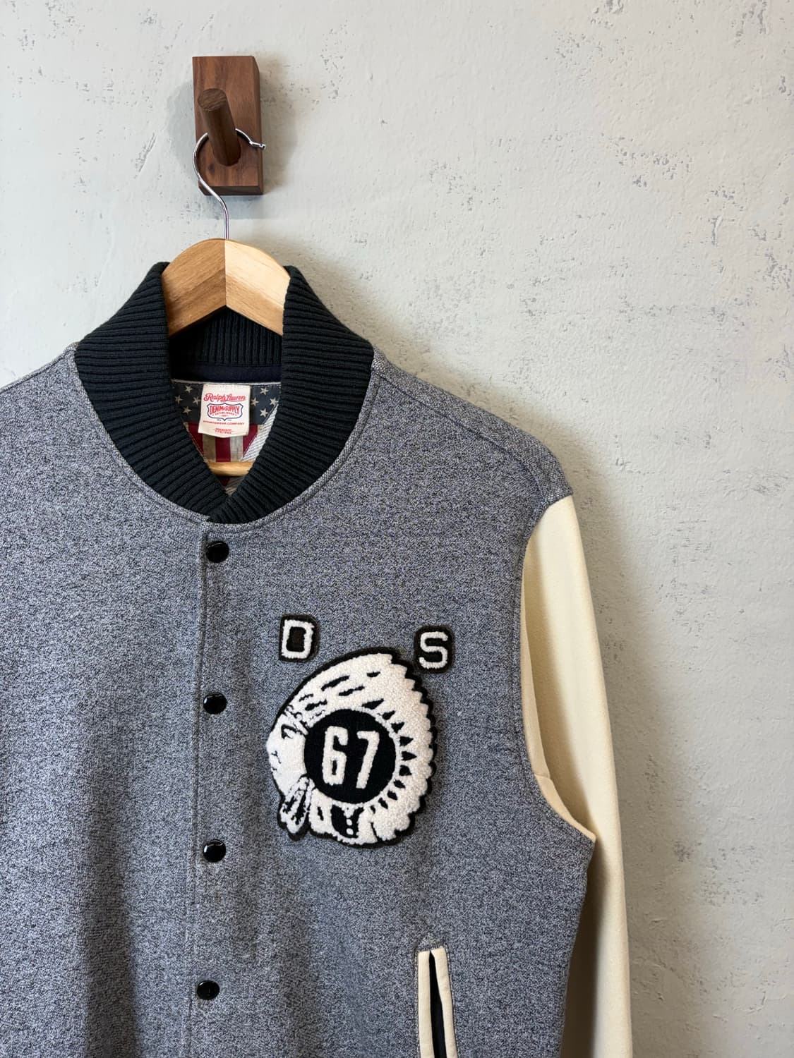 폴로랄프로렌 데님앤서플라이 인디언헤드 바시티 자켓 상품이미지3