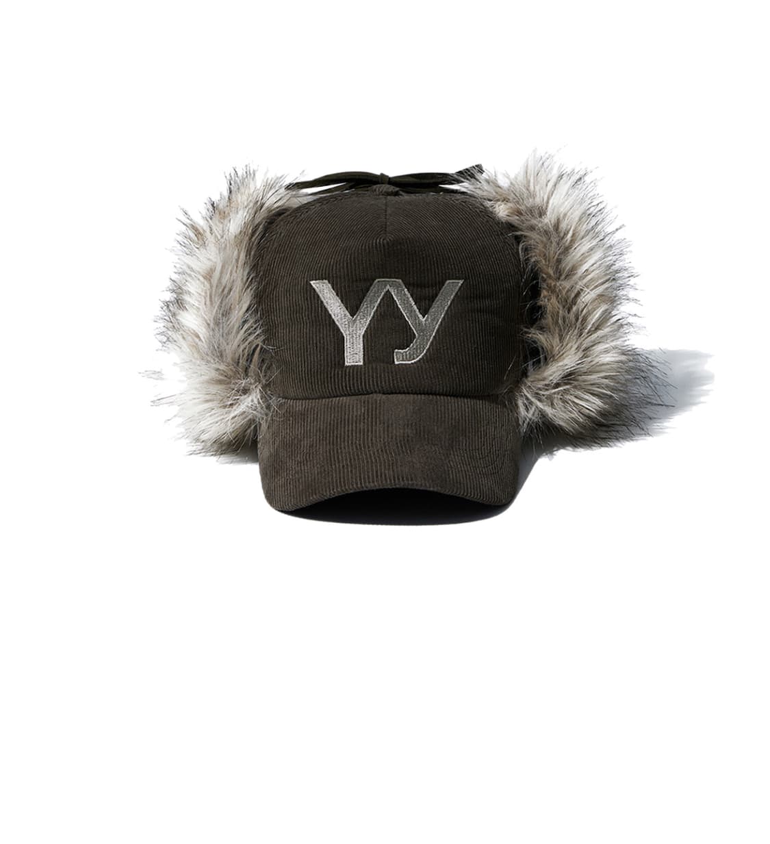 open yy faux fur corduroy earflap 모자 카키 상품이미지1