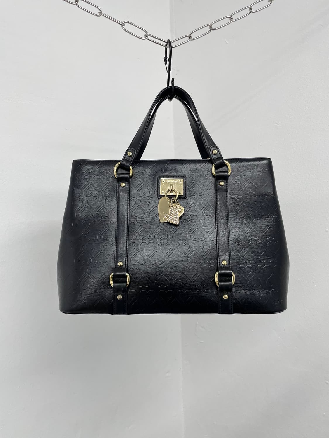 러브캣 하트 갸루 키링 토트백 상품이미지1