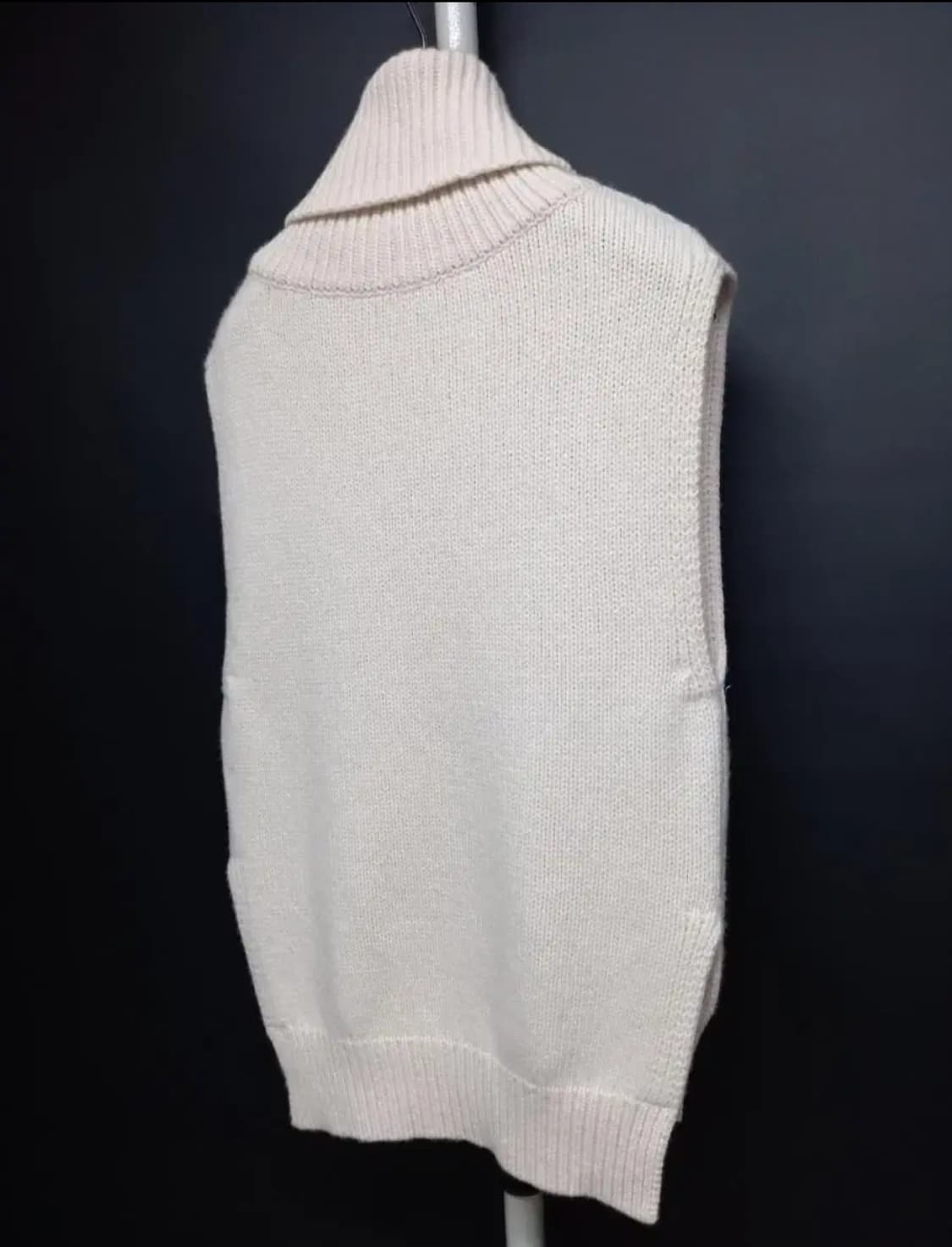 새 BLOSSOM 블라썸 하이넥 울 베스트 F 상품이미지4