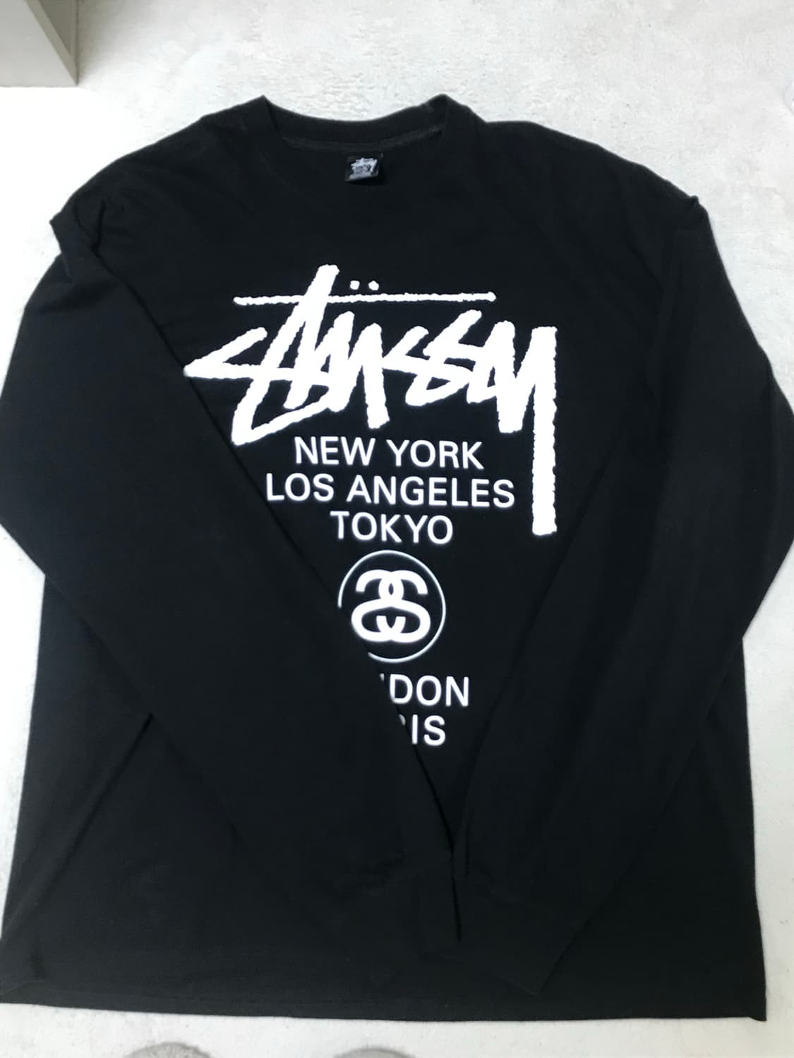 Stussy World Tour LS T-Shirt Black XL 상품이미지1