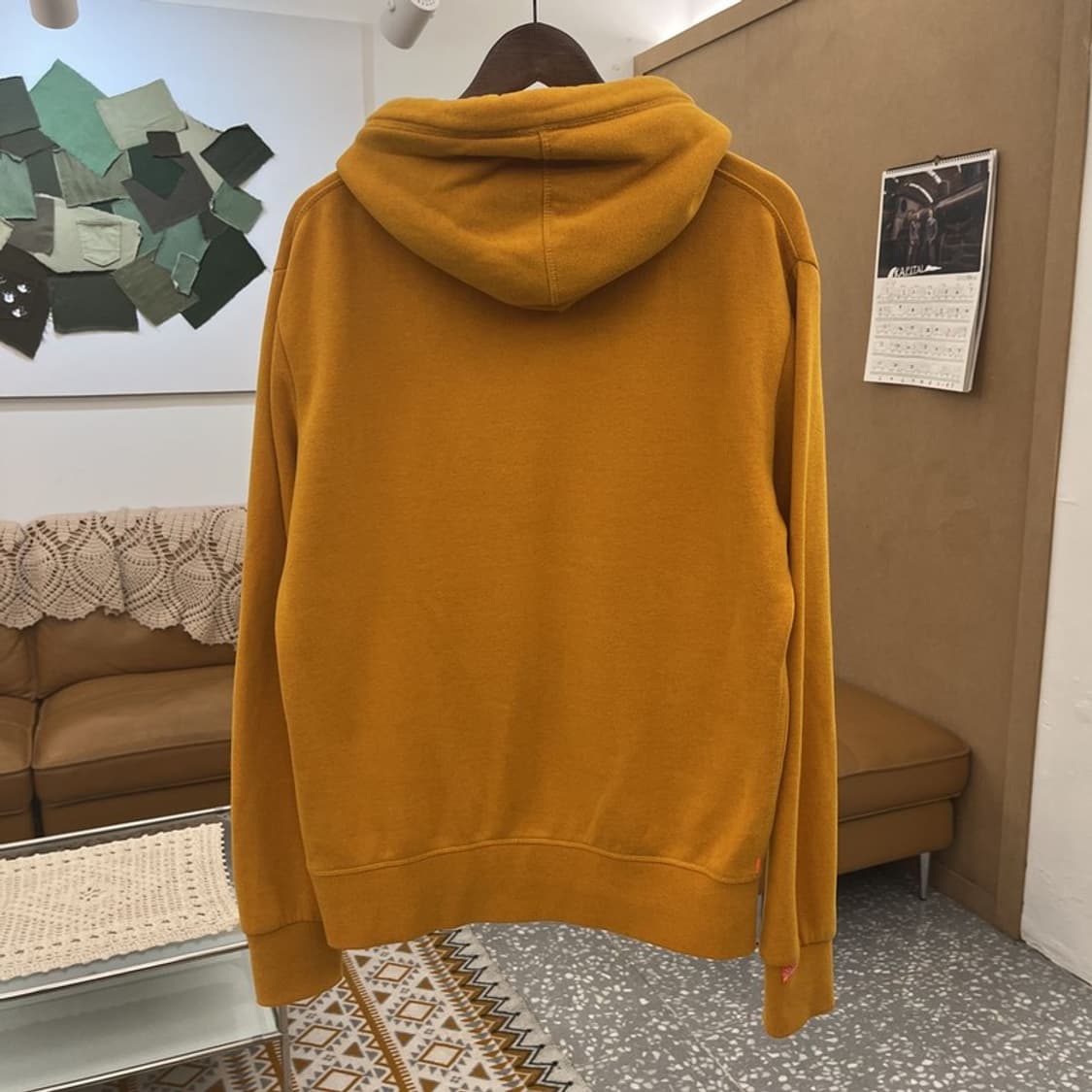 슈퍼드라이 Y2K 레트로 빈티지 머스타드 후드티 L C10742 상품이미지4