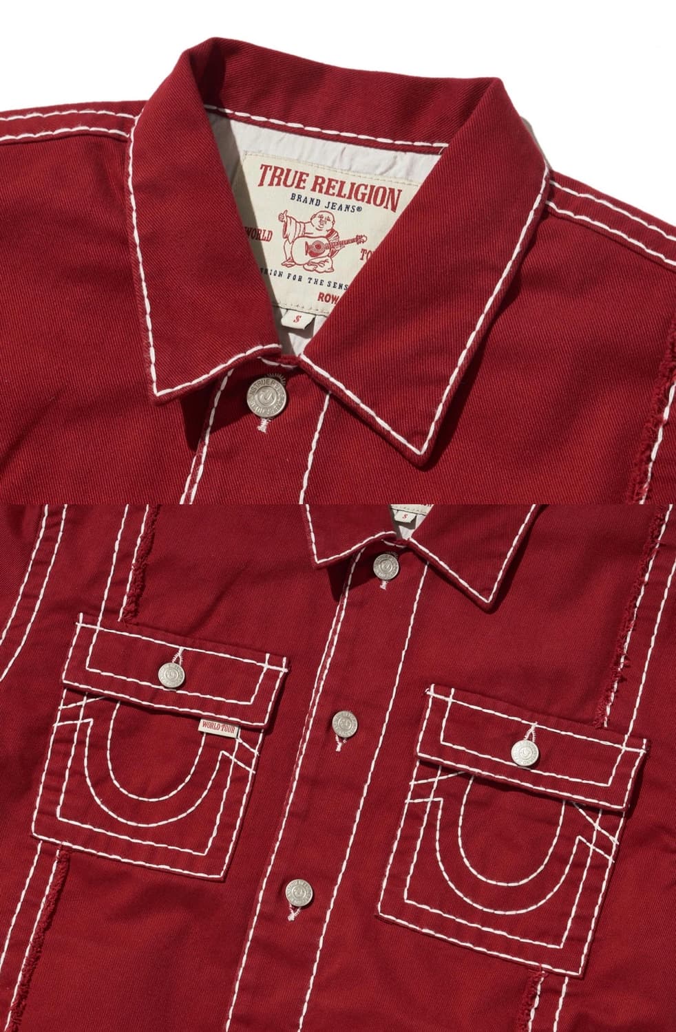 트루릴리젼 데님 자켓 (Red) 상품이미지3