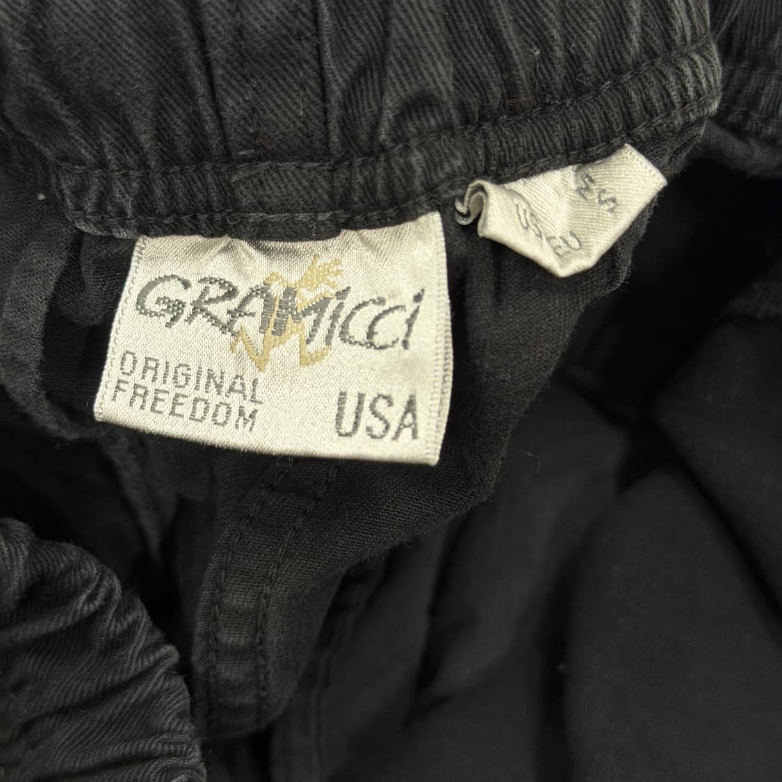 그라미치 루즈 테이퍼드 팬츠 바지 블랙 M 상품이미지4