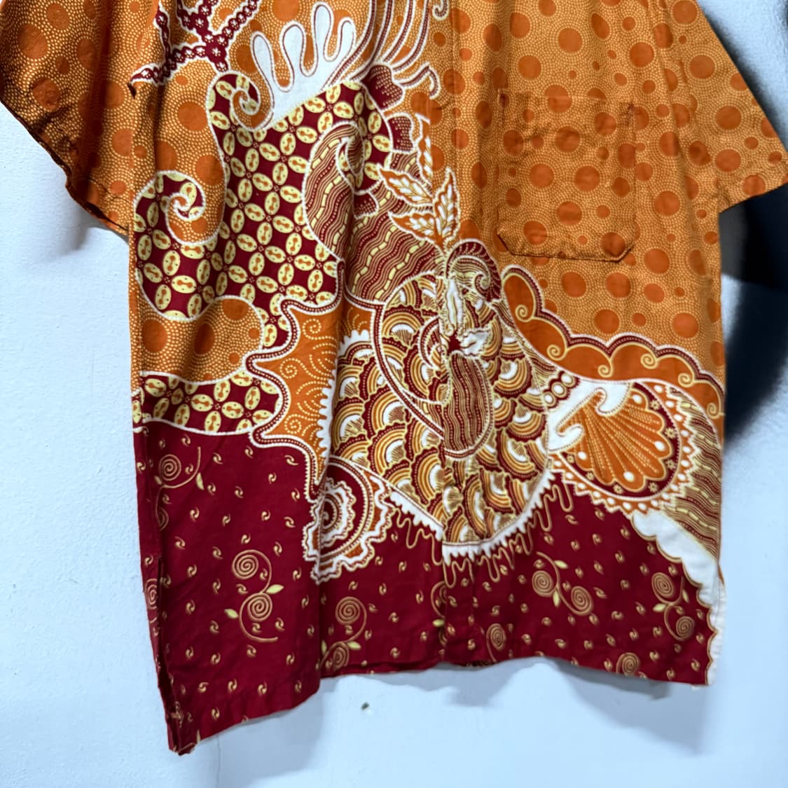 VTG 빈티지 재패니즈 오리엔탈 원포켓 반팔 셔츠 상품이미지4