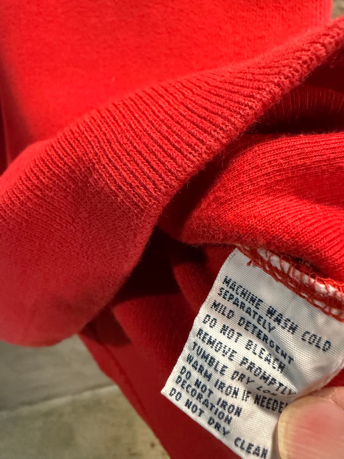 폴로 랄프로렌 POLO 하프집업 코튼 니트 레드 상품이미지6