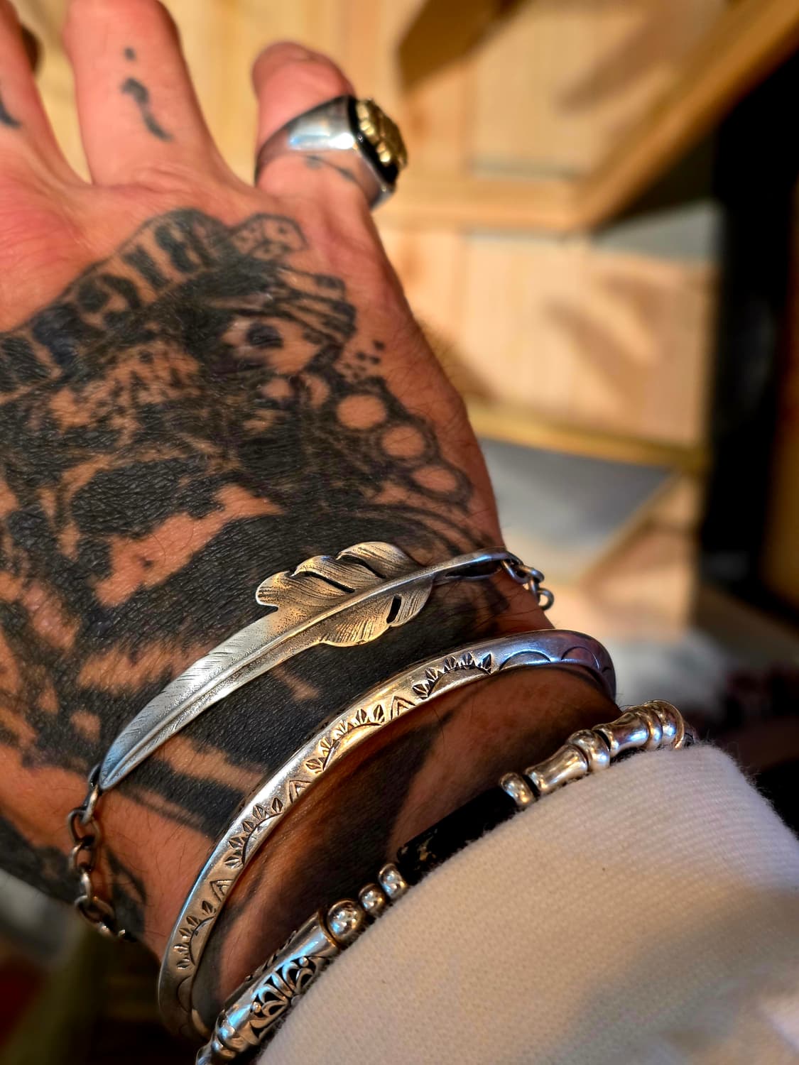 Silver925 American Feather Bracelet 상품이미지2