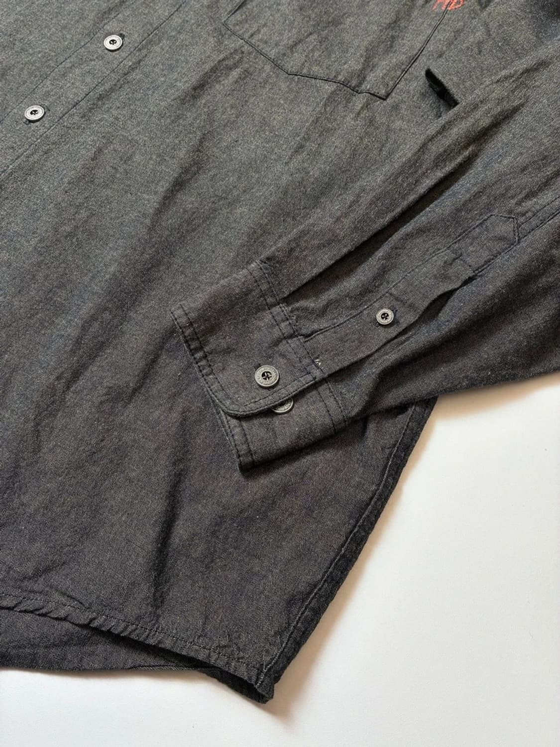 할리데이비슨 피그먼트 프린팅 데님 셔츠 PN8290 상품이미지8