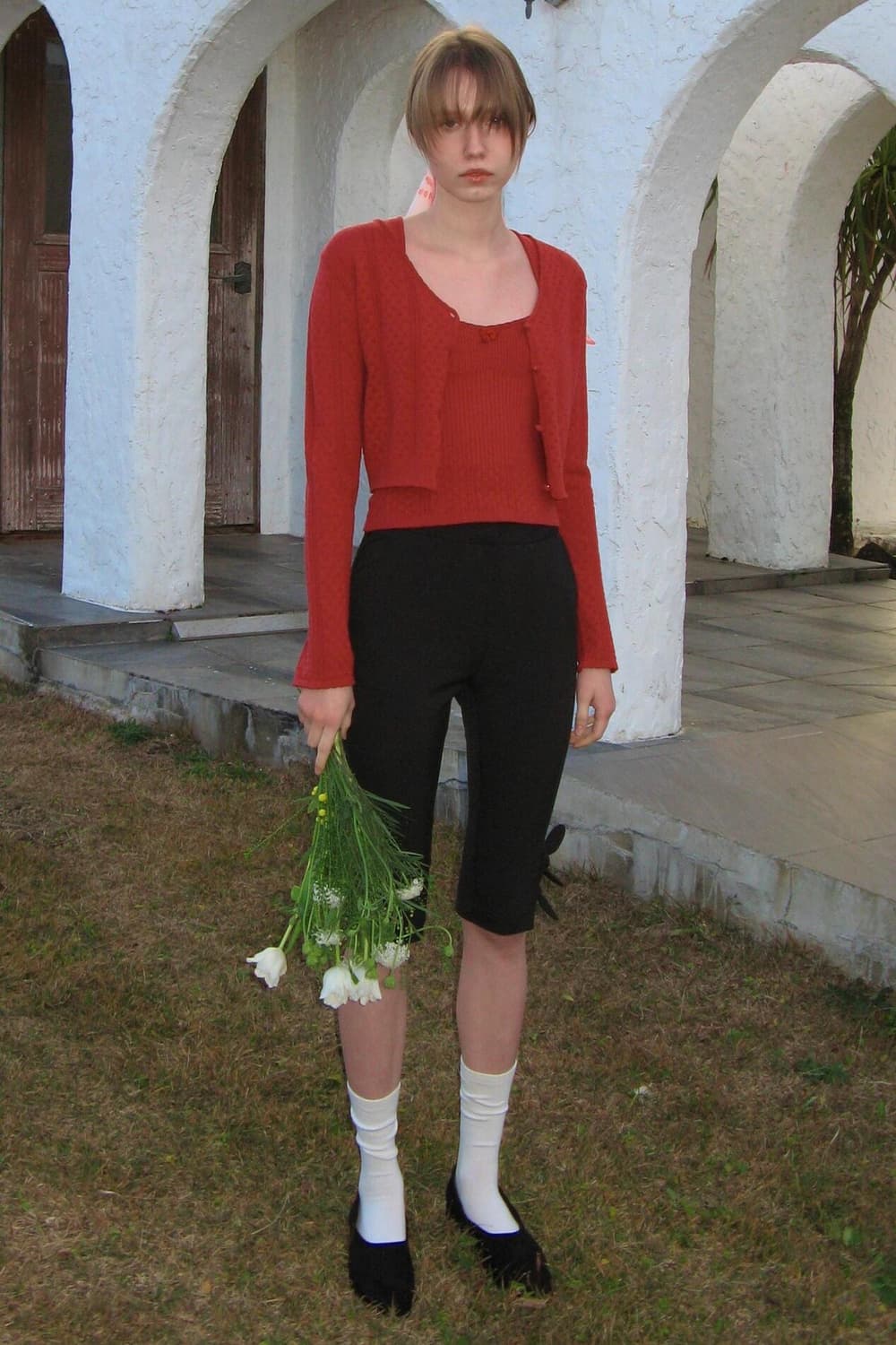 시눈 Scallop Punching Knit Sleeveless 상품이미지1