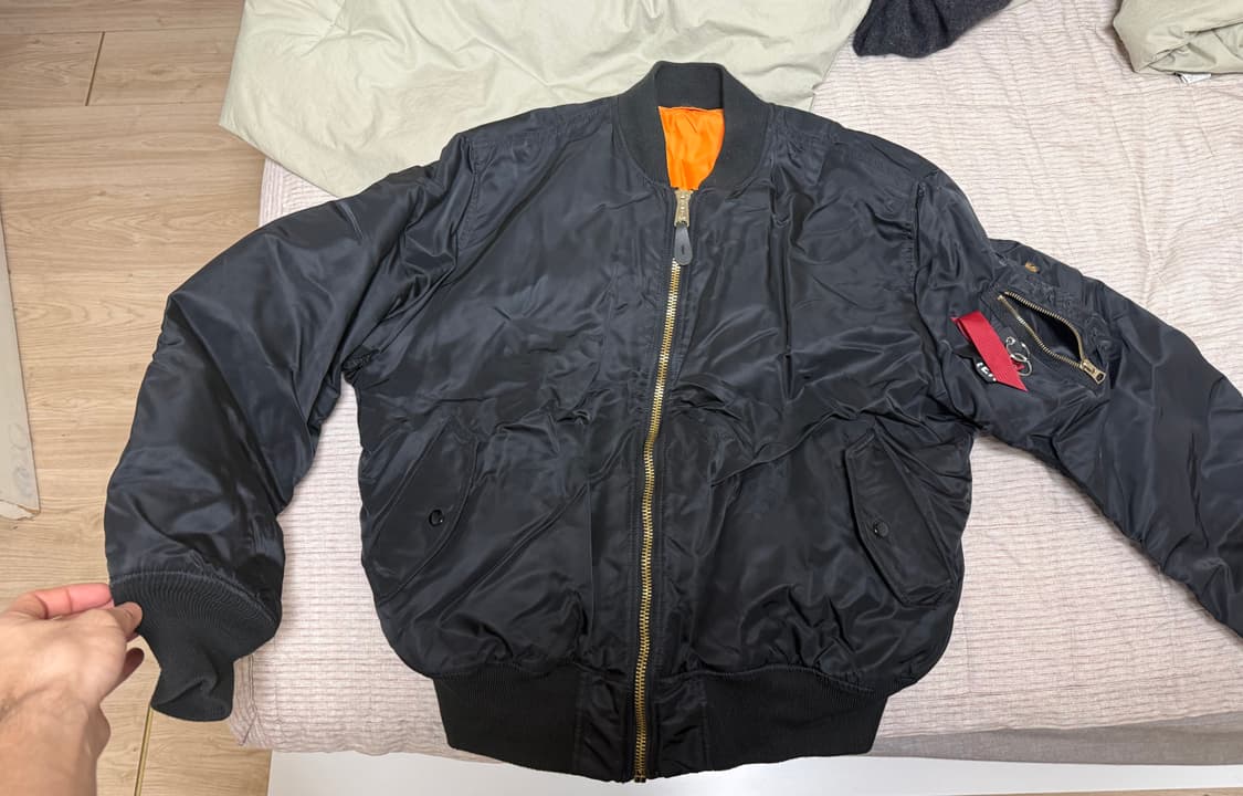 알파인더스트리 ma-1 xl 블랙 상품이미지1