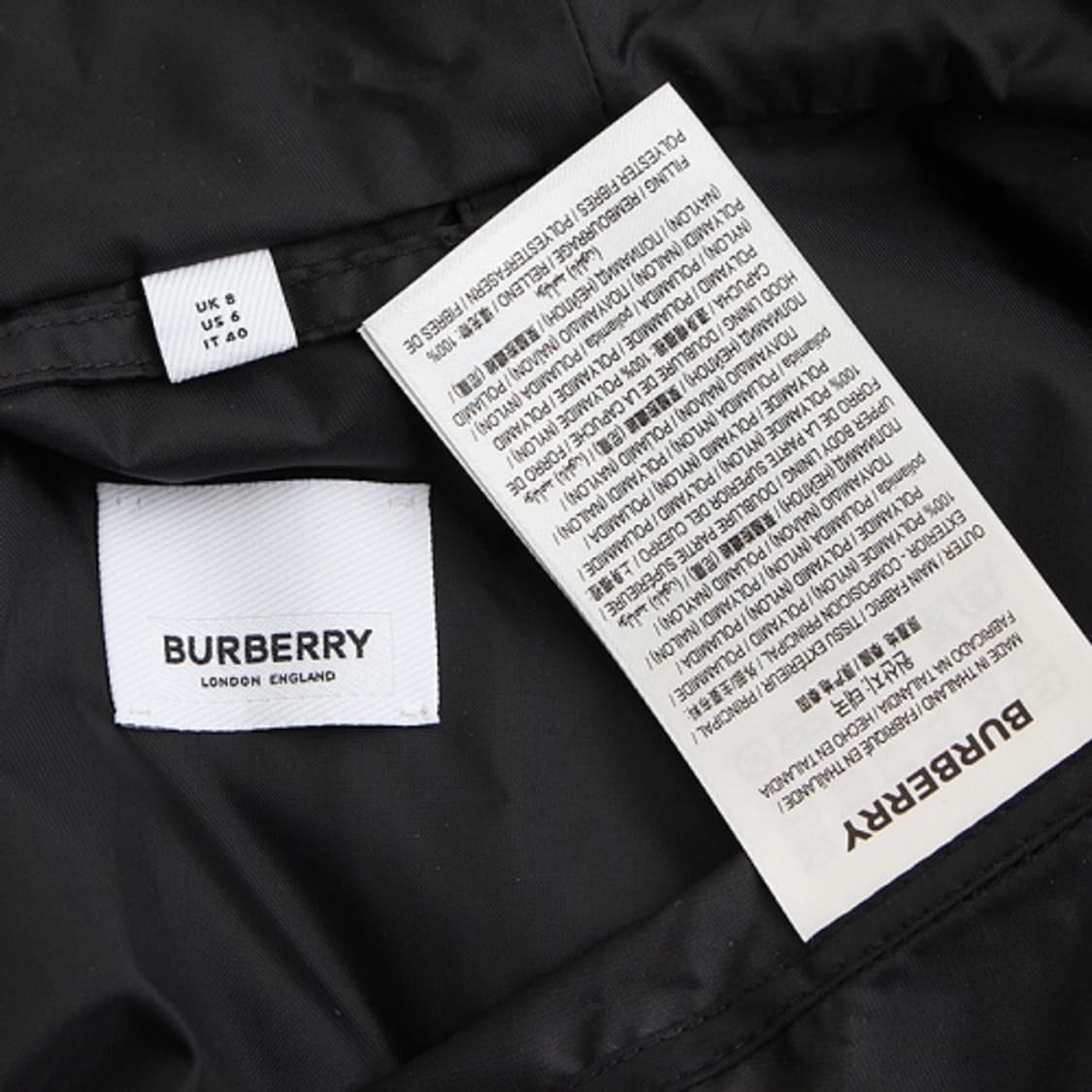 버버리 블랙 윈드브레이커 후드 자켓 55,66 상품이미지3