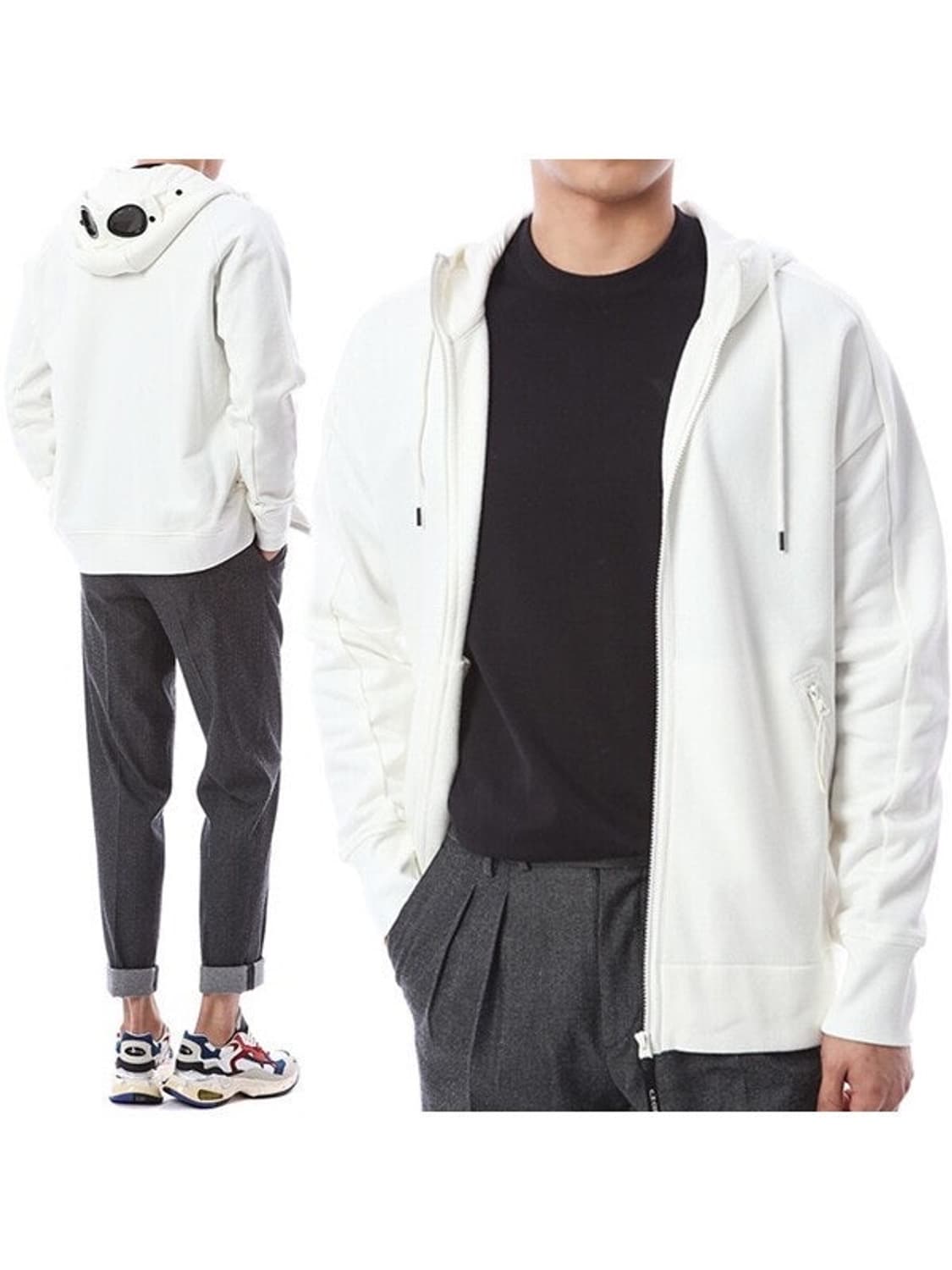 cp컴퍼니 고글 후드집업 상품이미지1